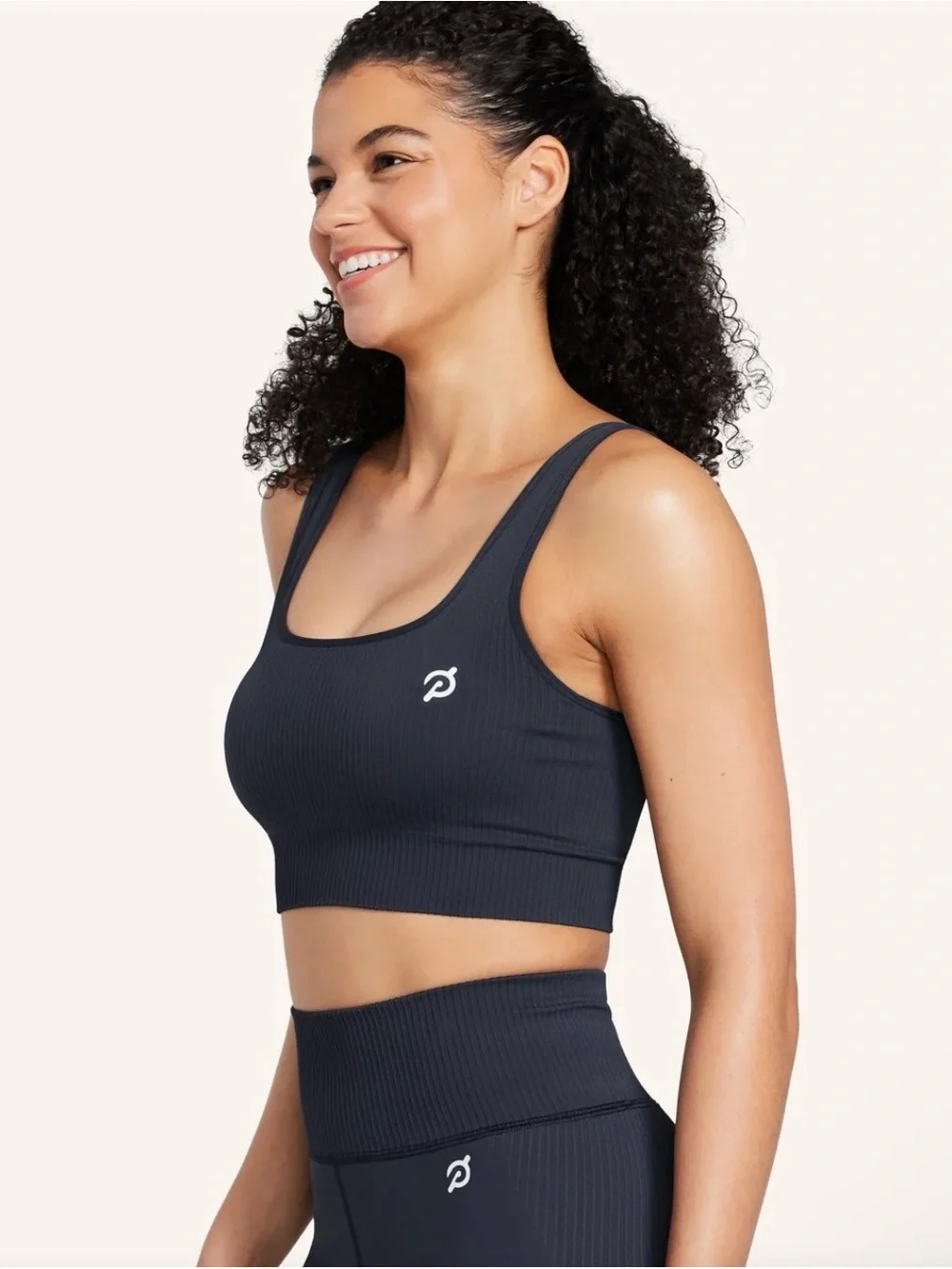 Peloton Seamless Ribbed Bra + High Rise Legging Set – Ink/Navy – XS/S – NWOT